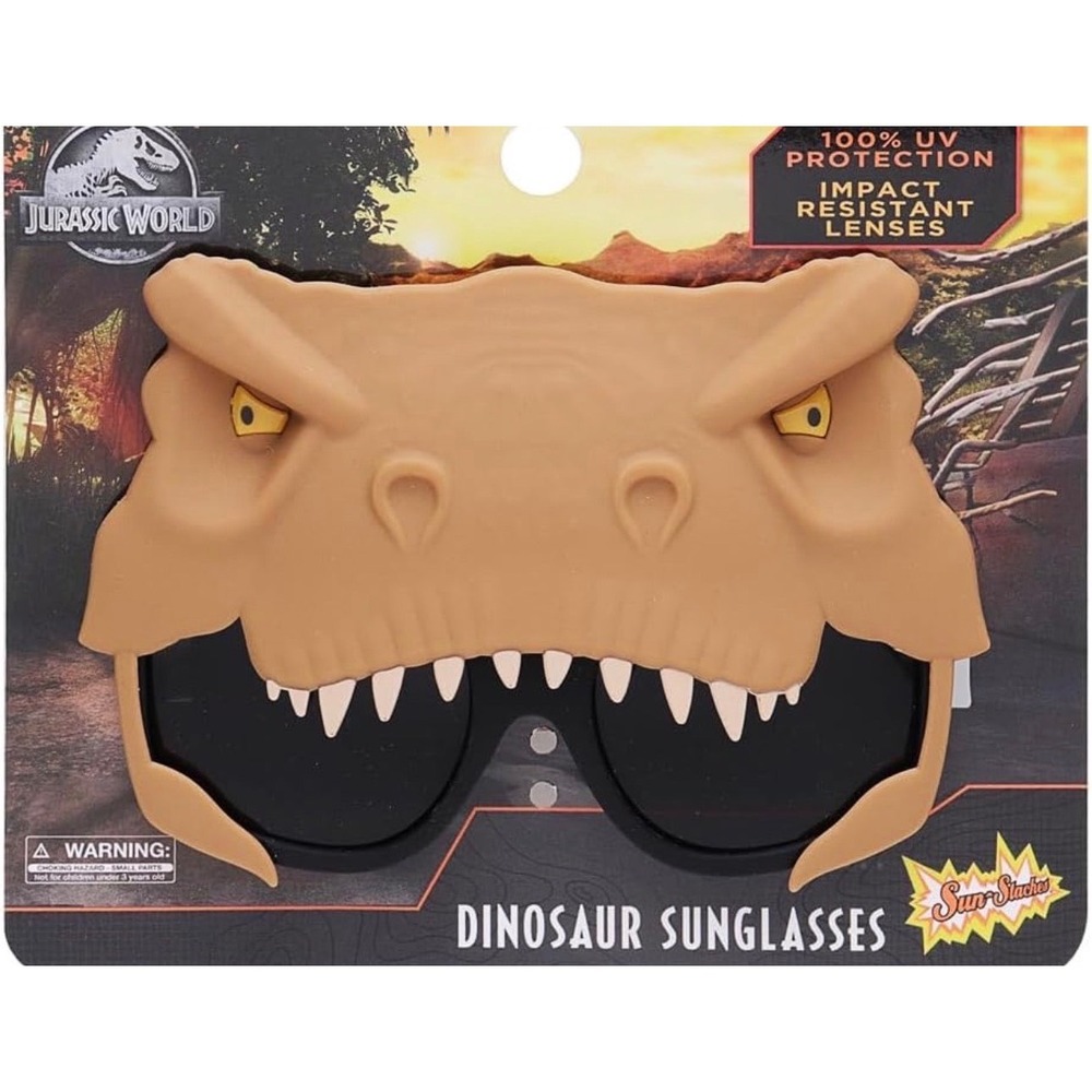 Sun-Staches Sunstaches SG3239 T-Rex Jurassic World Mask NWT‎